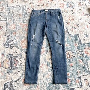 HUDSON Natalie Super Skinny Size 27/4 Destroyed Jeans Shaded Super Stretch